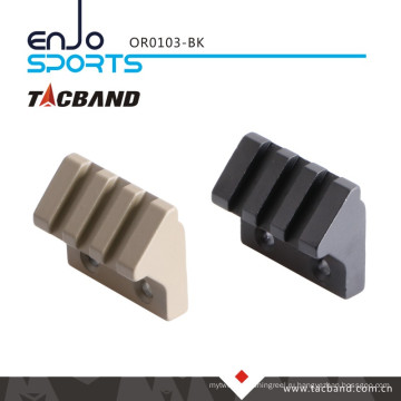 Tacband Keymod 45 Degree Offset Picatinny Rail Фонарик / Аксессуар для установки Тактический фонарик (3 слота / 1,5 дюйма) Черный